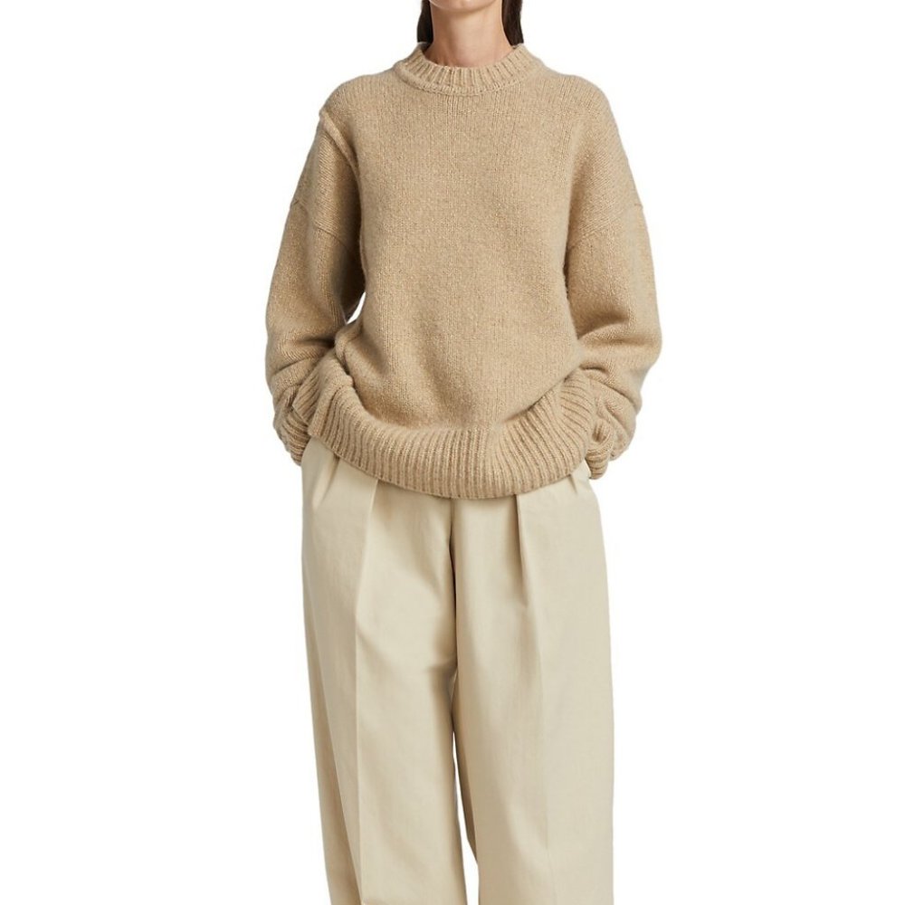 The Row Capua Cashmere Sweater Beige Size M